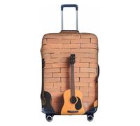ELSMZXZD Housse de protection élastique pour valise à roulettes pour guitare musicale 3D, imperméable et résistante aux rayures, pour chariot de 45,7 à 81,3 cm, 3D, XL, Organiseur de sac
