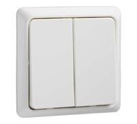 ELSO Interrupteur double plat 506394 - 1 A.42 V REN - Blanc pur
