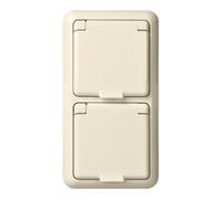 elso Elso Prise encastrée double IP44 blanc pur 225414 Quantité:1