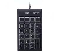 ELSRA PK-2068 Pavé numérique de programmation filaire USB Noir 23 touches 2 niveaux programmables 2 concentrateurs USB pour Windows
