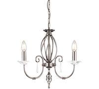 Elstead Lighting Aegean lampe suspendue 3x60 W nickel AG3-POL-NICKEL