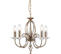 Elstead Lighting Aegean lampe suspendue 5x60 W laiton AG5-AGED-BRASS