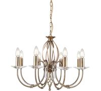 Elstead Lighting Aegean lampe suspendue x60 W laiton AG8-AGED-BRASS