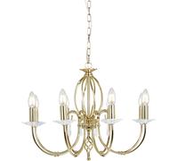 Elstead Lighting Aegean lampe suspendue x60 W laiton AG8-POL-BRASS