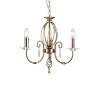 Elstead Lighting Aegean Suspension, E14, AG3-AGED-BRASS,