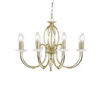 Elstead Lighting Aegean Suspension, E14, AG8-POL-BRASS,