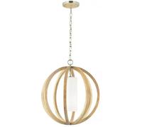 Elstead Lighting Allier lampe suspendue 1x60 W bois FE-ALLIER-P-S-LW