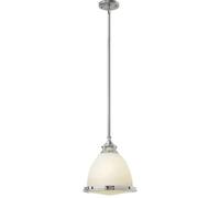 Lampe à Suspension Plafonnier Verre Métal Chrome D 32,4 CM Lampe Salle à Manger