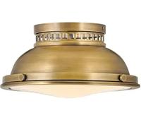 Plafonnier lampe de salon plafonnier acier verre laiton D 32,3 cm