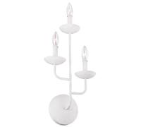 Applique murale couloir lampe de salon 3x E14 lustre design acier blanc