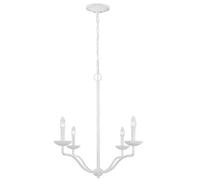 Suspension lustre lampe suspendue 4 lampes acier plâtre blanc lustre E14