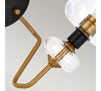 Elstead Lighting Armand applique murale 2x40 W noir-laiton DL-ARMAND2-AB