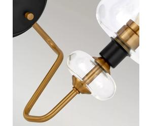 Elstead Lighting Armand applique murale 2x40 W noir-laiton DL-ARMAND2-AB