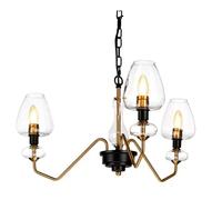 Elstead Lighting Armand lampe suspendue 3x40 W noir-laiton DL-ARMAND3-AB