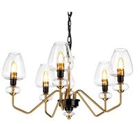 Elstead Lighting Armand lampe suspendue 5x40 W noir-laiton DL-ARMAND5-AB