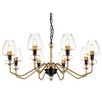Elstead Lighting Armand lampe suspendue x40 W noir-laiton DL-ARMAND8-AB