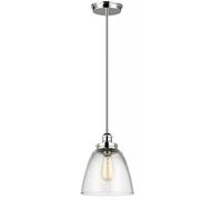 Elstead Lighting Baskin lampe suspendue 1x60 W nickel FE-BASKIN-P-B-PN