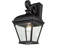 Lanterne lumineuse d'extérieur, lampe d'extérieur, applique murale, entrée IP44, noire, E27
