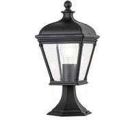 Lampe d'extérieur lanterne de chemin lampe d'entrée verre résistant aux intempéries noir