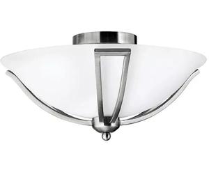 Elstead Lighting Bolla plafonnier 2x60 W nickel HK-BOLLA-F