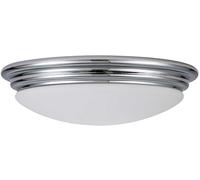 Plafonnier Brompton, chrome et verre Chrome