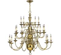 Elstead Lighting Cambridge lampe suspendue x40 W laiton HK-CAMBRIDGE25