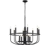Elstead Lighting Capitol Hill lampe suspendue x40 W noir KL-CAPITOL-HILL12-BLK