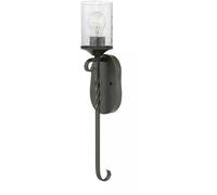 Applique murale applique salon lumière couloir verre clair noir douille E27