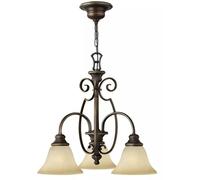 Elstead Lighting Cello lampe suspendue 3x60 W marron HK-CELLO3