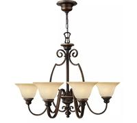 Elstead Lighting Cello lampe suspendue 6x60 W marron HK-CELLO6