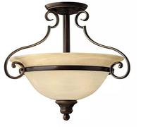 Elstead Lighting Cello plafonnier 2x60 W marron HK-CELLO-SF