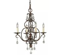 Elstead Lighting Chateau plafonnier 4x60 W marron FE-CHATEAU4