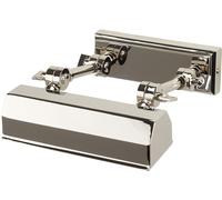 Applique tableau miroir lampe acier nickel L 18,2 cm lampe couloir salle de bain