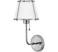 Elstead Lighting Clarke applique murale 1x40 W blanc-nickel HK-CLARKE1-PN-WH