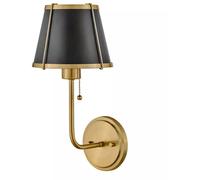 Elstead Lighting Clarke applique murale 1x40 W noir-laiton HK-CLARKE1-BR-BK