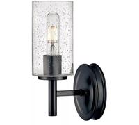 Elstead Lighting Collier applique murale 1x60 W noir-transparent HK-COLLIER1-BX