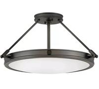 Elstead Lighting Collier plafonnier 4x40 W noir-opale HK-COLLIER-SF-M-BX