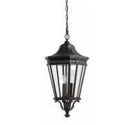 Elstead Lighting Cotswold Lane suspension extérieure 3x60 W noir FE-COTSLN8-L-BK