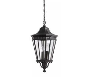Elstead Lighting Cotswold Lane suspension extérieure 3x60 W noir FE-COTSLN8-L-BK