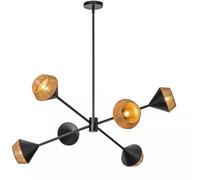 Elstead Lighting Daphne plafonnier 6x40 W noir ALM-DAPHNE6-MB