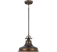 Elstead Lighting Emery lampe suspendue 1x60 W marron QZ-EMERY-P-M-PN