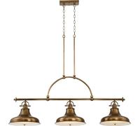 Elstead Lighting Emery lampe suspendue 3x60 W laiton QZ-EMERY3P-WS