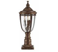 Elstead Lighting English Bridle lampadaire extérieur 3x60 W marron FE-EB3-M-BRB