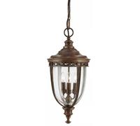 Elstead Lighting English Bridle suspension extérieure 3x60 W marron FE-EB8-L-BRB
