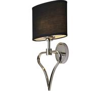 Elstead Lighting Falmouth applique murale 2x3 W noir-chrome BATH-FALMOUTH-PC