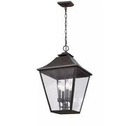 Elstead Lighting Galena suspension extérieure 4x40 W marron FE-GALENA8-XL-SBL