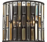 Elstead Lighting Gemma applique murale 2x60 W transparent-marron HK-GEMMA2-A-VBZ