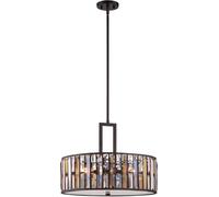 Elstead Lighting Gemma lampe suspendue 3x60 W marron HK-GEMMA-P-C-VBZ