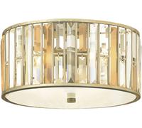 Elstead Lighting Gemma plafonnier 3x60 W argenté HK-GEMMA-F-SL