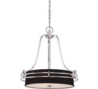 Elstead Lighting Gotham lampe suspendue 4x60 W argenté QZ-GOTHAM-P